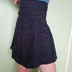 Prana black, mini skirt